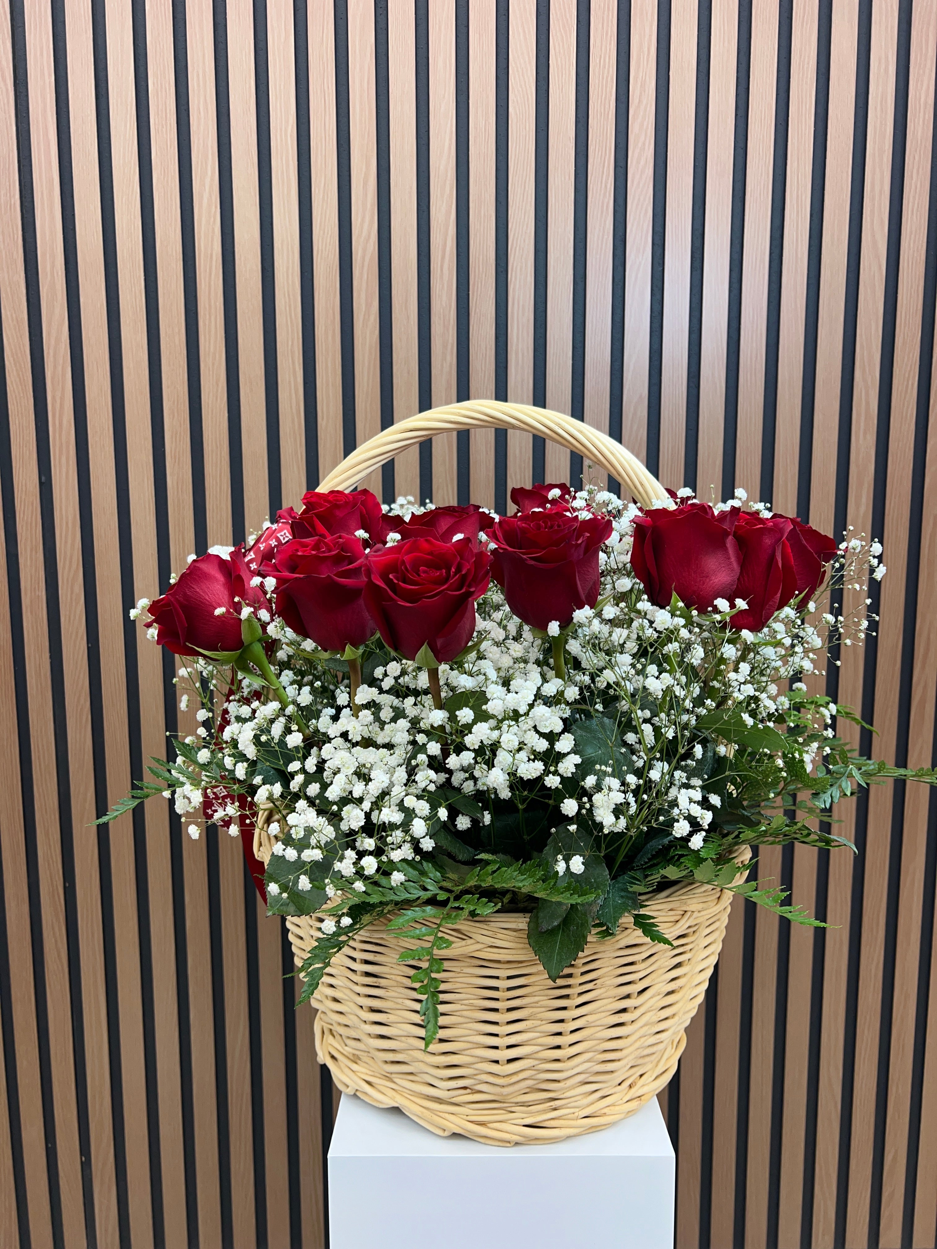 Crimson Romance Basket
