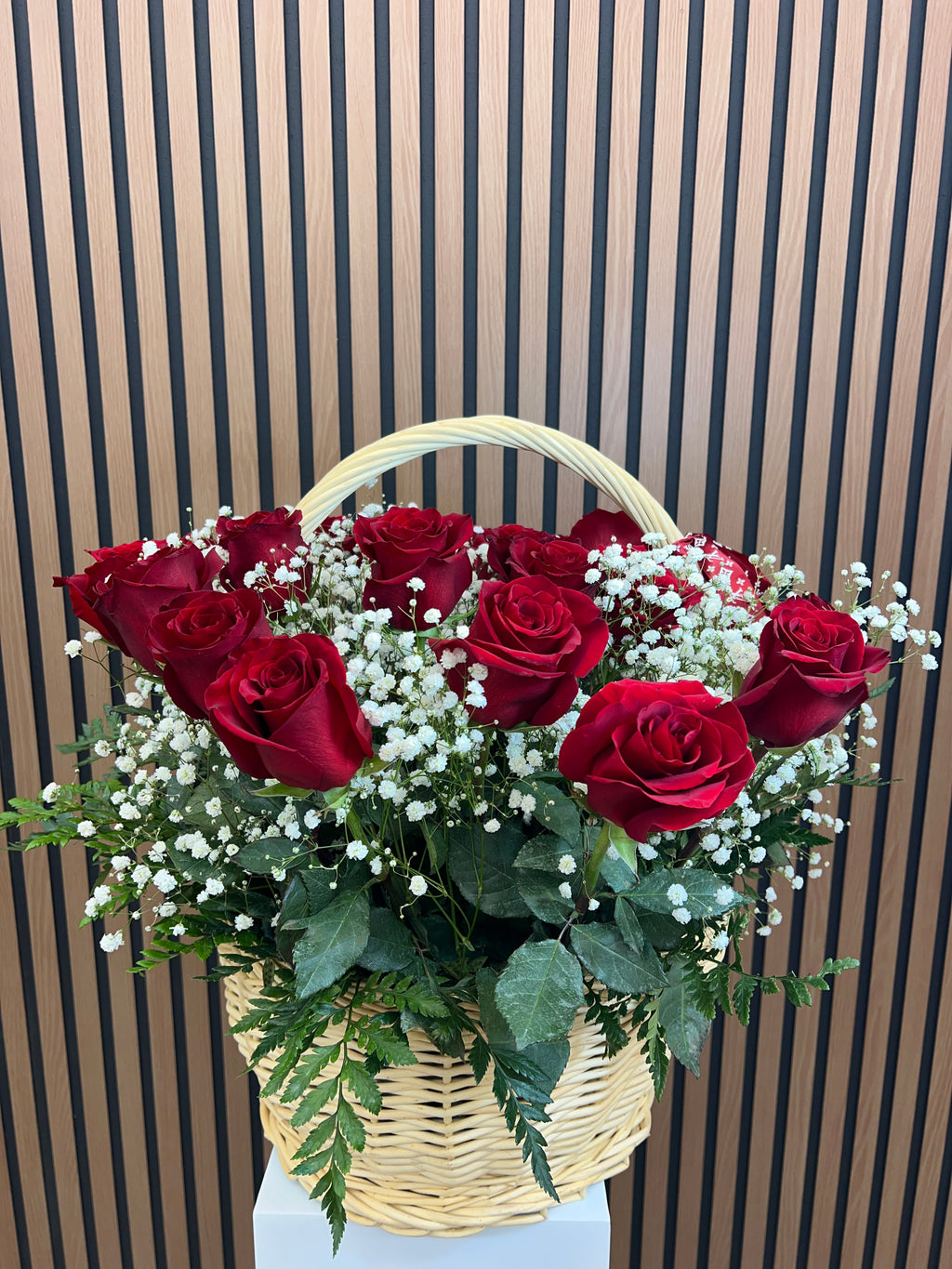 Crimson Romance Basket
