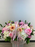 Blush Garden Basket